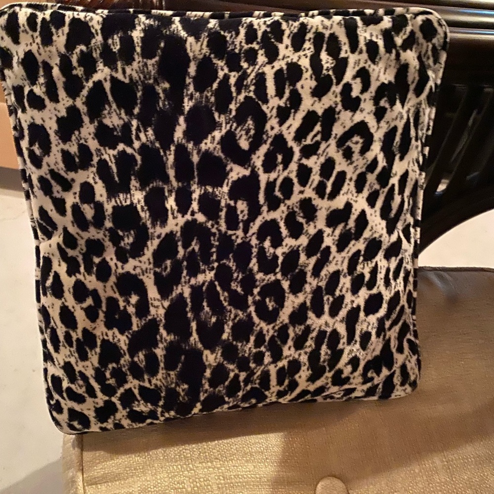 Animal print accent pillow